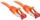 Kabllo patchcord Lindy RJ-45, Cat.6, S/FTP, 3m, e portokalltë