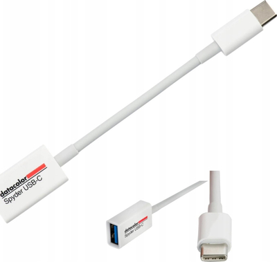 Adapter USB Datacolor Spyder USB C, USB A në USB C, për Spyder X dhe Spyder X2
