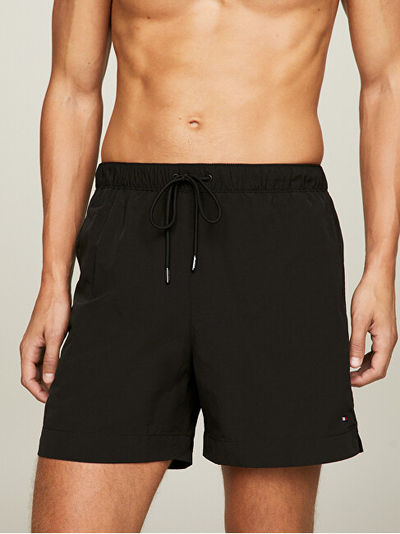 Shorce noti Tommy Hilfiger Drawstring, të zeza