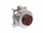 Buton metalik me ndriçim Lovato LPFBL204, 30 mm, me kthim automatik, i kuq