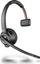 Kufje me mikrofon Plantronics Savi 8210-M, DECT pa tela, me bazë për kompjuter dhe telefon, të zeza