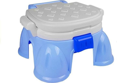 Karrige tualeti 3 në 1 Play potty, plastike, për kalamaj, blu