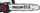 Sharrë zinxhirore me bateri NAC CB18-30-B40-S, 18 V, shinë 30 cm, e kuqe