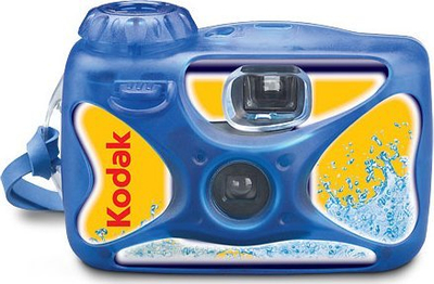 Kamerë njëpërdorimëshe Kodak Fun Aquatic Sport, rezistente ndaj ujit, 35mm, blu