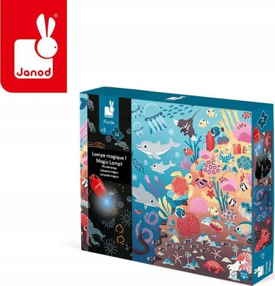 Puzzle Janod Magical The Ocean, 24 copa, 65x50 cm, shumëngjyrësh