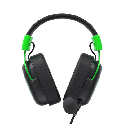 Kufje gaming Havit H2002d, stereo, me mikrofon, të zeza me jeshile