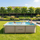 Pishinë me kornizë VirtuFit Rectangular Pool, 260 x 180 x 66 cm, me pompë filtri, bezhë