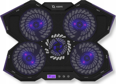 Bazë ftohëse Spider, 17", 5 ventilatorë, LED lejla