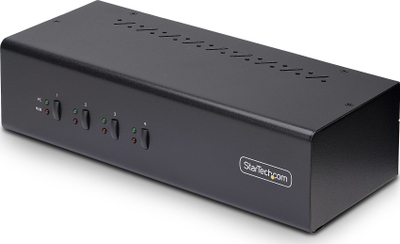 Switch KVM StarTech 4 porta, Dual Monitor DisplayPort, 4K 60Hz, i zi