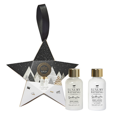 Set The Luxury Bathing Company Pear&Nectarine Flower, xhel dushi 50 ml + krem trupi 50 ml