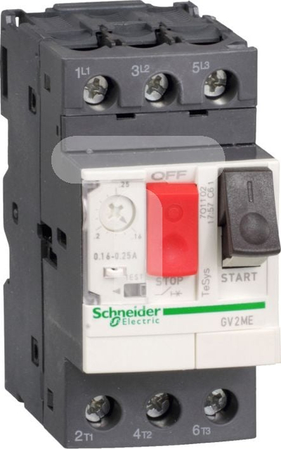 Shkyçës motori Schneider Electric GV2ME07AP, 3P, 0.75kW, 1.6-2.5A