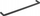 Mbajtëse peshqiri KFA 864-026-81, 45 cm, çelik inox, e zezë mat