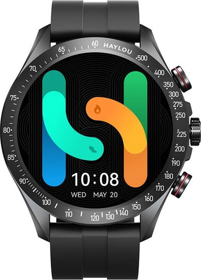 Паметен часовник Haylou Solar Pro, AMOLED екран, мерење отчукување на срце SpO2, црн
