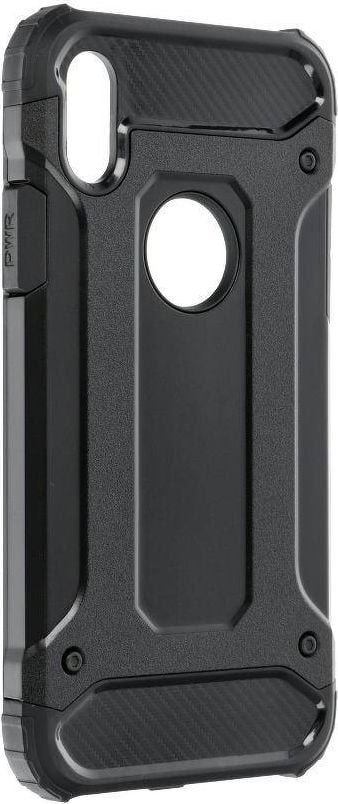 Maskë mbrojtëse Forcell ARMOR për iPhone X, hibrid PC TPU, e zezë