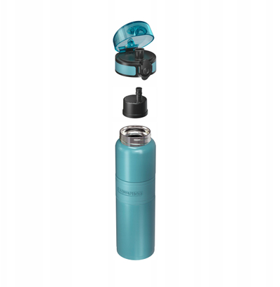 Филтер шише за вода AQUAPHOR City Cool, 0.5L, со филтер, тиркизно зелена