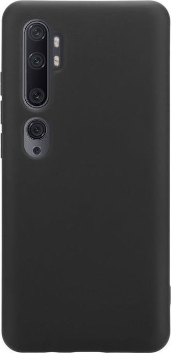 Kapak telefoni Crong Color Cover për Xiaomi Mi Note 10, silikoni, kompatibil me karikim wireless, i zi