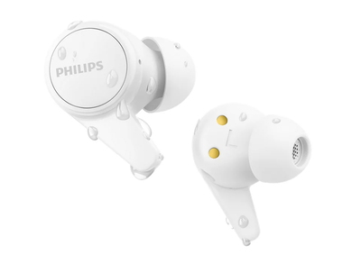 Dëgjuese Buds Philips TAT1207WT/00, wireless IPX4 Splash Mic, të bardha