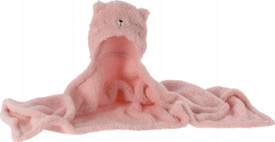 Batanije me kapuç Home and Styling Collection Teddy, 70 x 100 cm, rozë