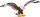 Figurinë lodër Bullyland Yakari Great Eagle, plastike, shumëngjyrëshe