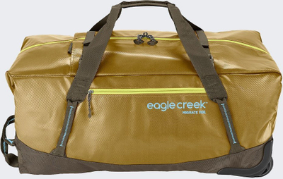 Çantë udhëtimi me rrota Eagle Creek Migrate 110L, që s’e kap uji, ngjyrë Field Brown