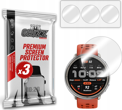 Folie mbrojtëse hydrogel 3 copë për Amazfit Active 2, transparente