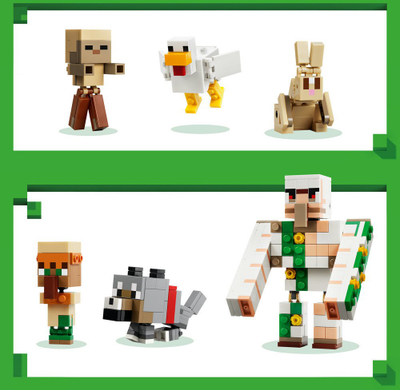 Lodra LEGO Minecraft Sulmi i Kalorësit të Pulës në Shkretëtirë, 21592, 428 pjesë