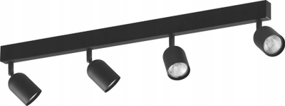 Lampë tavanit TK Lighting Top, 4 spote, GU10, e zezë