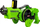 Lodër makinë me pult Lean Sport Pistol Launcher Car 2 në 1, me disqe shkumë, 2.4G, jeshile