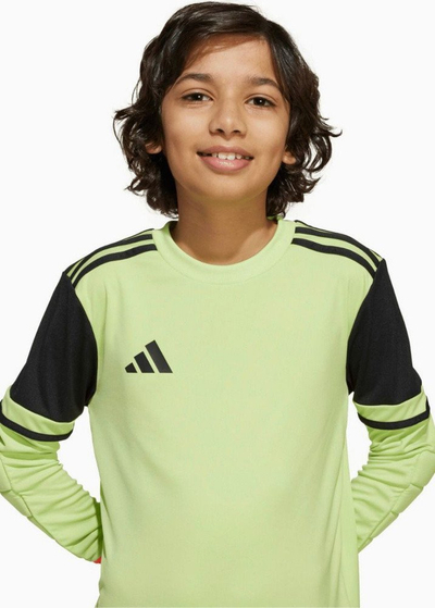 Fanellë portjeri për kalamaj adidas Squadra 25 Jr, me mëngë t’gjata, Aeroready, e verdhë