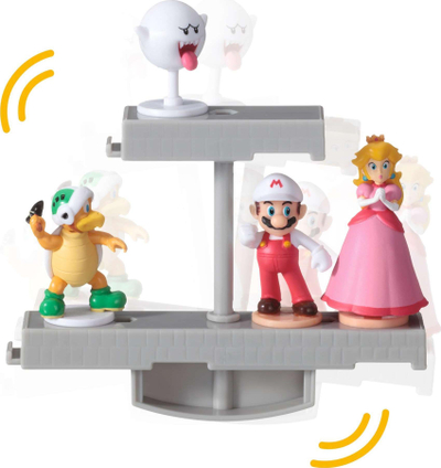 Loja balancuese Epoch Keep the Balance Castle Super Mario 07360, 4 figura, për kalamaj