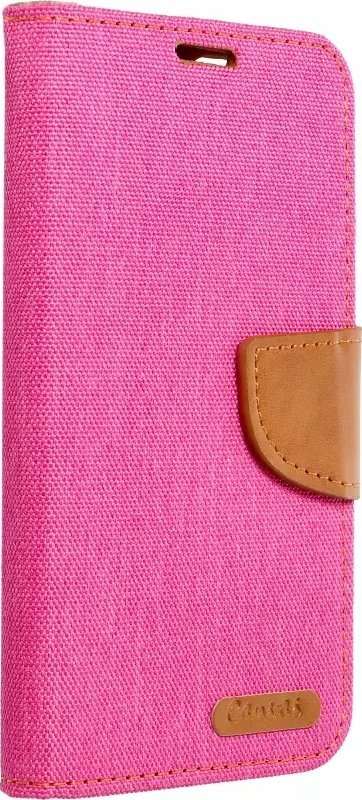Futera libër Futera Jeans Canvas për Samsung Galaxy A35 5G, me xhepa për karta, mbyllje magnetike, blu
