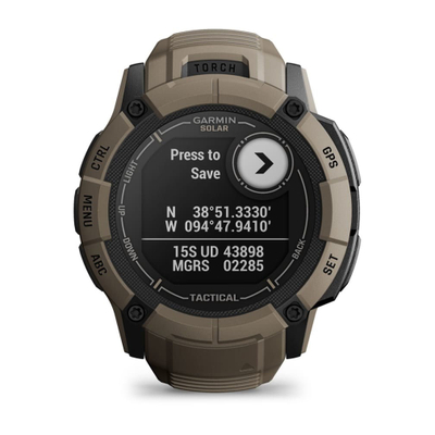 Orë sportive Garmin Instinct 2X Solar Tactical, GPS, 50mm, ngjyrë coyote tan