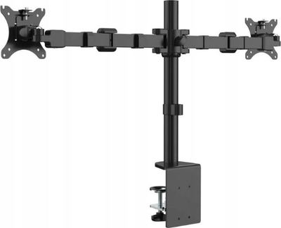 Mbajtëse tavoline për monitorë Ergosolid NF12, për 2 monitorë 10"-30", VESA 75/100, e zezë