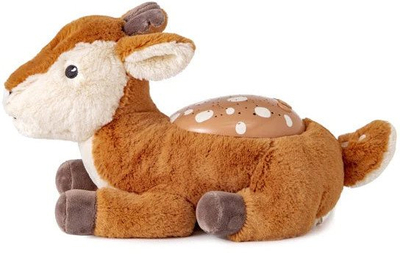 Ноќно светло проектор со ѕвезди Cloud B Twilight Buddies Fawn, 3 бои, авто исклучување, кафеава