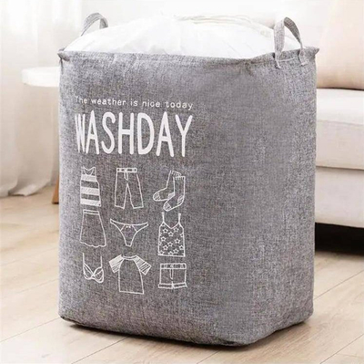 Shportë rrobash BQ66 Washday, 70L, palosëse, gri
