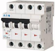 Ndërprerës miniatural Eaton FAZ C6/3N, 3+N, 6A, 15kA, AC