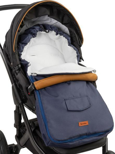 Qese gjumi Sensillo Polar, për karrocë 95x40 cm, navy