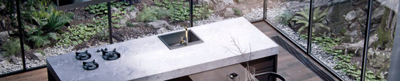 Lavaman kuzhine GraniteQ READY MAX, granit 77x44 cm, komplet me rubinet dhe dozues, i zi