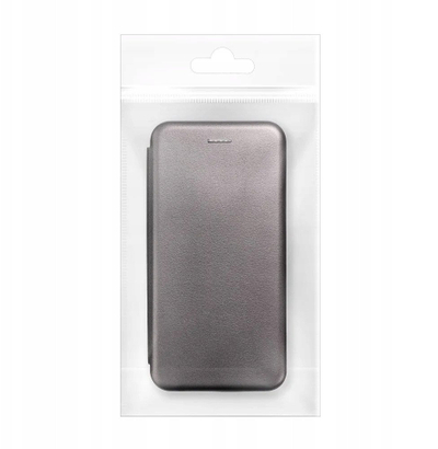 Kaburë telefoni Forcell Elegance Book për Xiaomi Redmi Note 14 5G, lëkurë eko, me mbajtëse, e zezë