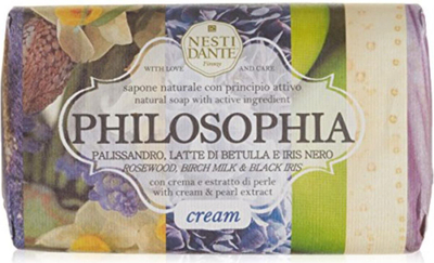 Sapun natyral Nesti Dante Philosophia Cream Rosewood Birch Milk Black Iris, me krem dhe ekstrakt pearl, 250g