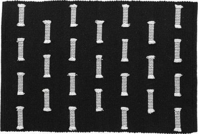 Тепих Douceur d'intérieur Cotton Rug Boho, 50x80 cm, црн