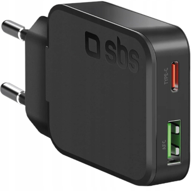 Karikues udhëtimi SBS Travel Charger 2 porta, 45W PD GaN, i zi