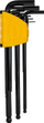 Set çelësa inbus Deli Tools EDL232309H, 1.5-10mm, 9 copë, të zinj