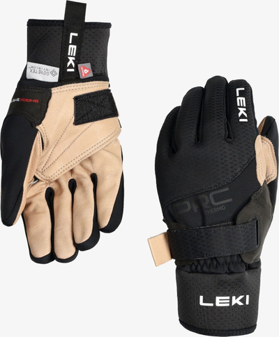 Dorëza skish LEKI PRC Premium Thermo Plus Shark, termo, të zeza