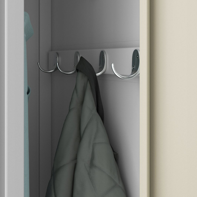Dollapi i punës Jan Nowak KACPER, 4 dhoma, 800 x 1800 x 500 mm, gri/lisi sonoma