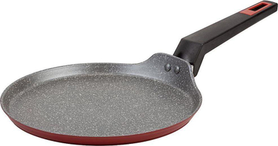 Tigan palaçinkash NAVA TAURUS, 24cm, granit jo ngjitës, gri e kuqe