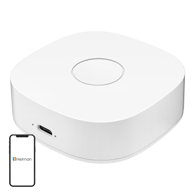 Qendër inteligjente Heiman WS2GW-R, WiFi 2.4GHz, deri 40 pajisje, e bardhë