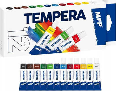 Set tempera MFP, 12 tuba, 12 ml