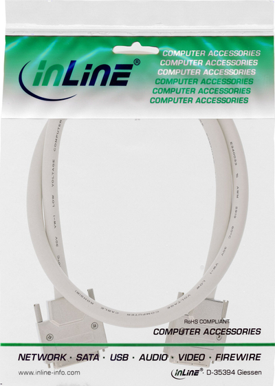 Kabllo SCSI InLine U320, 68-pin Micro Centronics mashkull–mashkull, 3m, bezhë