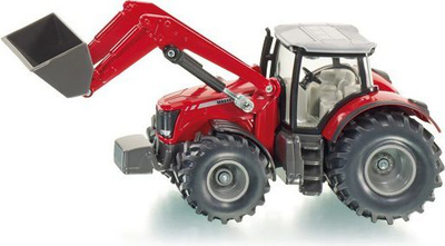 Traktor lodër Siku Massey Ferguson, me karikues, 1:50, i kuq